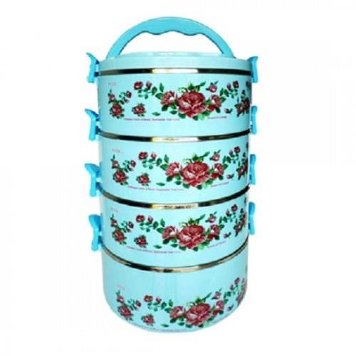 Cà Men Inox Bọc Nhựa 4 Ngăn PB601/4S Thái Lan