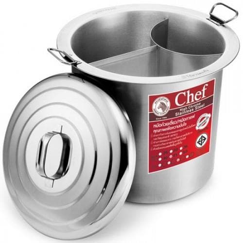 Nồi Nấu Phở 3 Ngăn Inox Zebra Chef (45cm-50cm) Thái Lan