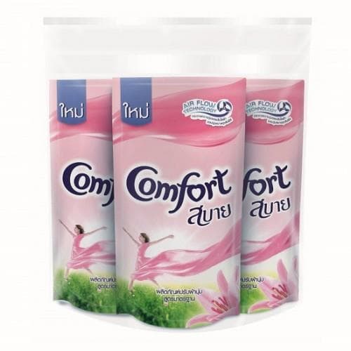 Combo 3 Nước Xả Làm Mềm Vải Comfort Hồng 580ml Thái Lan
