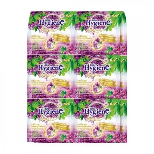 Dây 12 Bịch Nước Xả Vải Đậm Đặc Hygiene Morning Bloom Hương Lavender 20ml Thái Lan