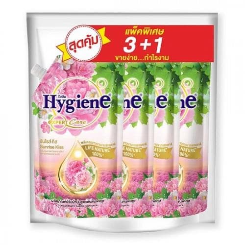 [Mua 3 Tặng 1] Nước Xả Vải Đậm Đặc Hygiene Expert Care Sunrise Kiss 1300ml Thái Lan