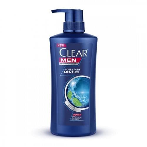 Dầu Gội Đầu Trị Gàu Clear Men Cool Sport Menthol 450ml Thái Lan