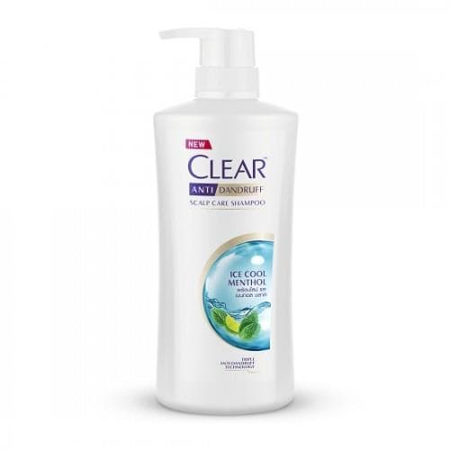 Dầu Gội Đầu Trị Gàu Clear Anti Dandruff Ice Cool Menthol 480ml Thái Lan