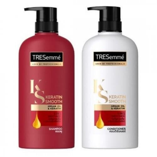 Bộ Dầu Gội Và Xả TRESemmé KS Keratin Smooth 5 in 1 Thái Lan