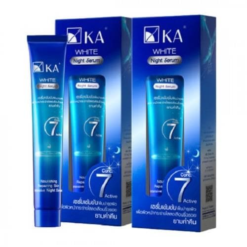 Combo 2 Serum Dưỡng Trắng Da Ban Đêm KA White Night Serum 35g Thái Lan