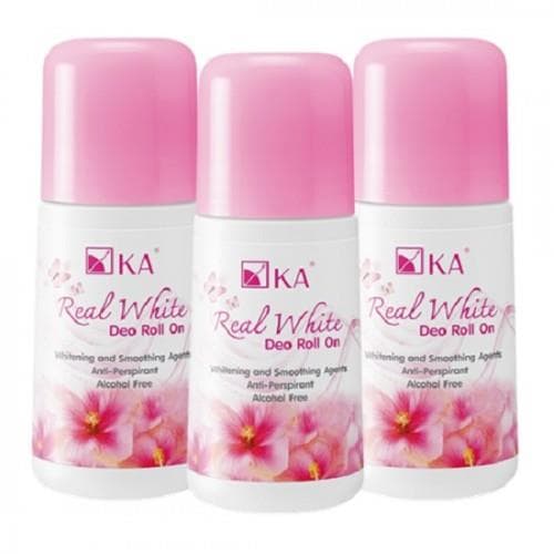 Combo 3 Lăn Khử Mùi Trắng Nách KA Real White Grace 25ml Thái Lan