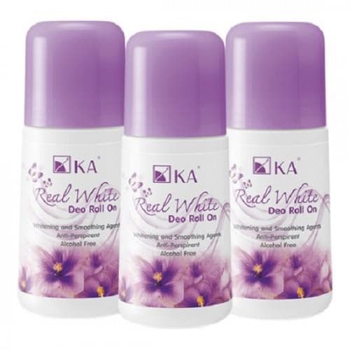 Combo 3 Lăn Khử Mùi Trắng Nách KA Real White Freshly 25ml Thái Lan