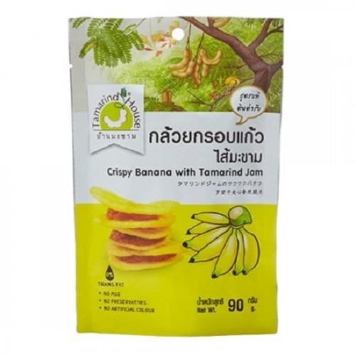 Bánh Chuối Kẹp Me Tamarind House Thái Lan 90g