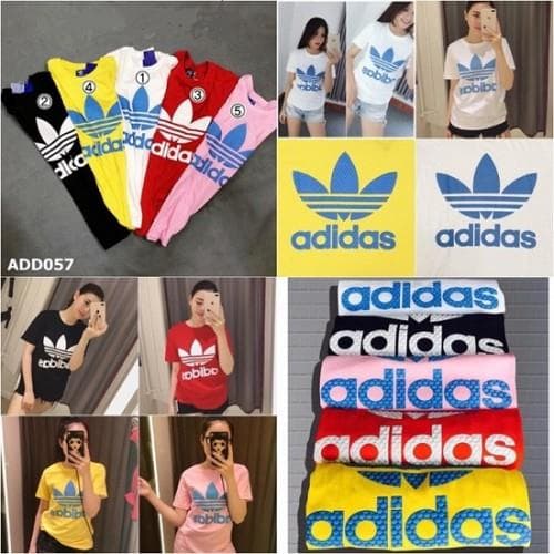 Áo Thun Unisex Nam Nữ Adidas In Nổi 3D ADD057 Thái Lan