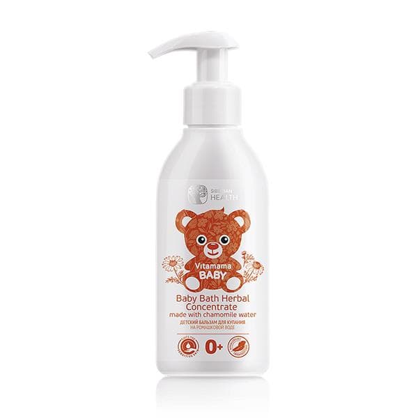 Tinh chất thảo mộc cô đặc dùng tắm cho trẻ em - Vitamama Baby Baby Bath Herbal Concentrate made with chamomile water