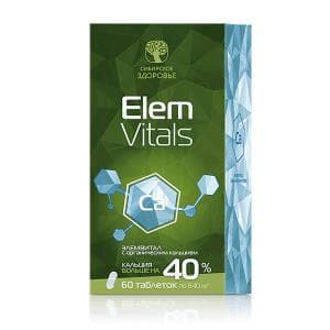 Thực phẩm bảo vệ sức khỏe Elemvitals Calcium with Siberian herbs