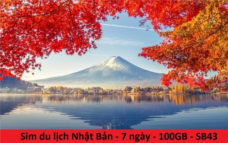 Sim du lịch Nhật Bản - 7 ngày - 100GB – SB43