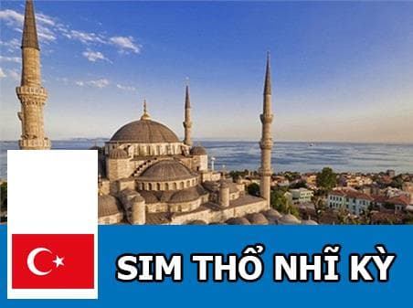Sim du lịch Thổ Nhĩ Kì - 14 ngày - 300MB/ngày - 4G - SB15