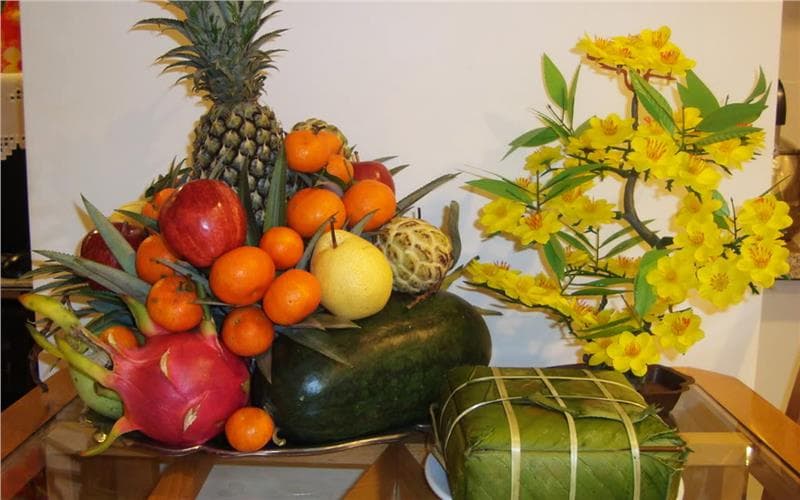 Cách bày biện mâm ngũ quả ngày Tết
