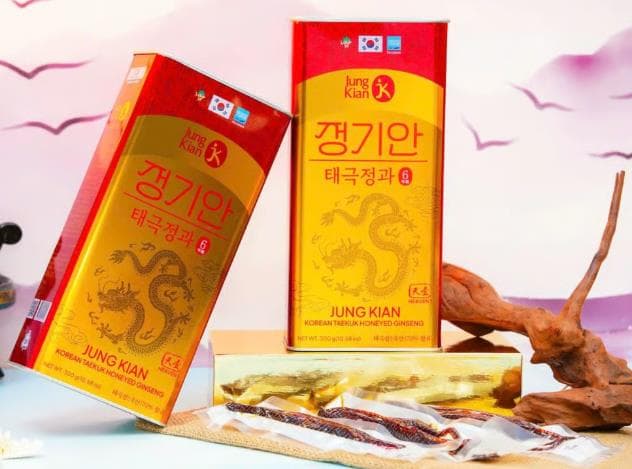 Thiên sâm tẩm mật ong Jung Kian cao cấp – 300g (6 củ)