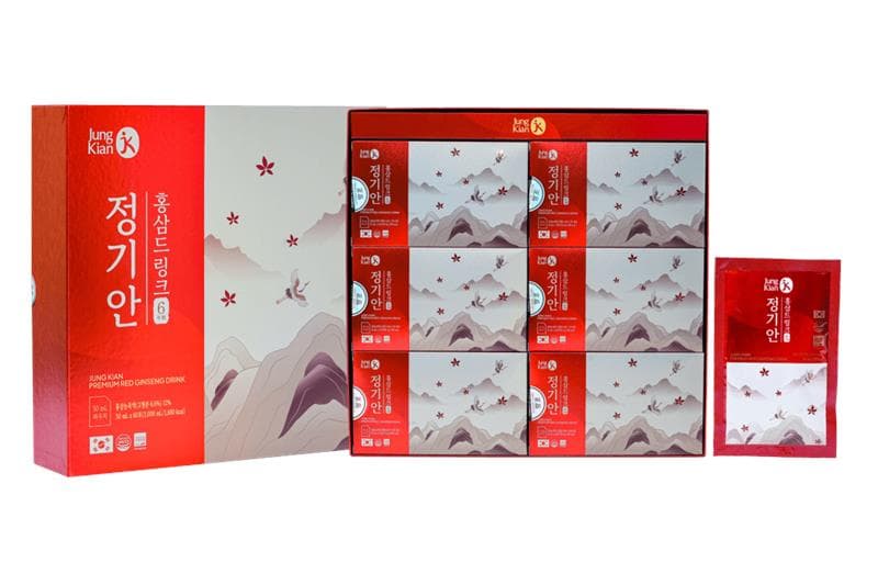 Nước uống hồng sâm Jung Kian Premium 6 – 60 gói x 50ml