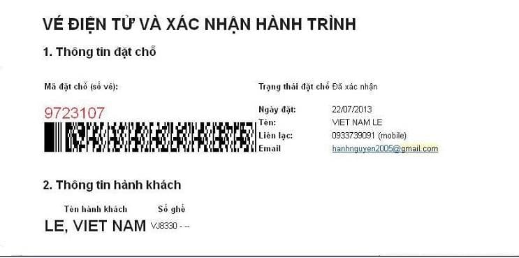 Vé máy bay điện tử và những thông tin cần biết