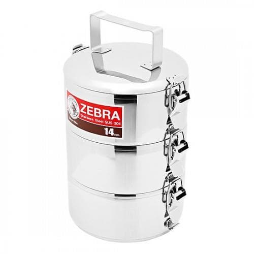 Camen 3 Ngăn Khóa Gài Zebra Inox 150273 (14cm) Thái Lan